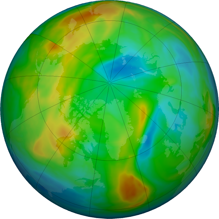 Arctic ozone map for 17 December 2021